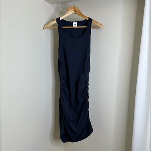 TNA navy high neck summer dress